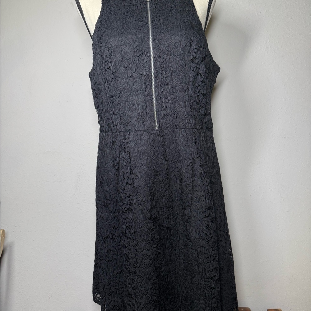 Express Black Lace Mini Dress